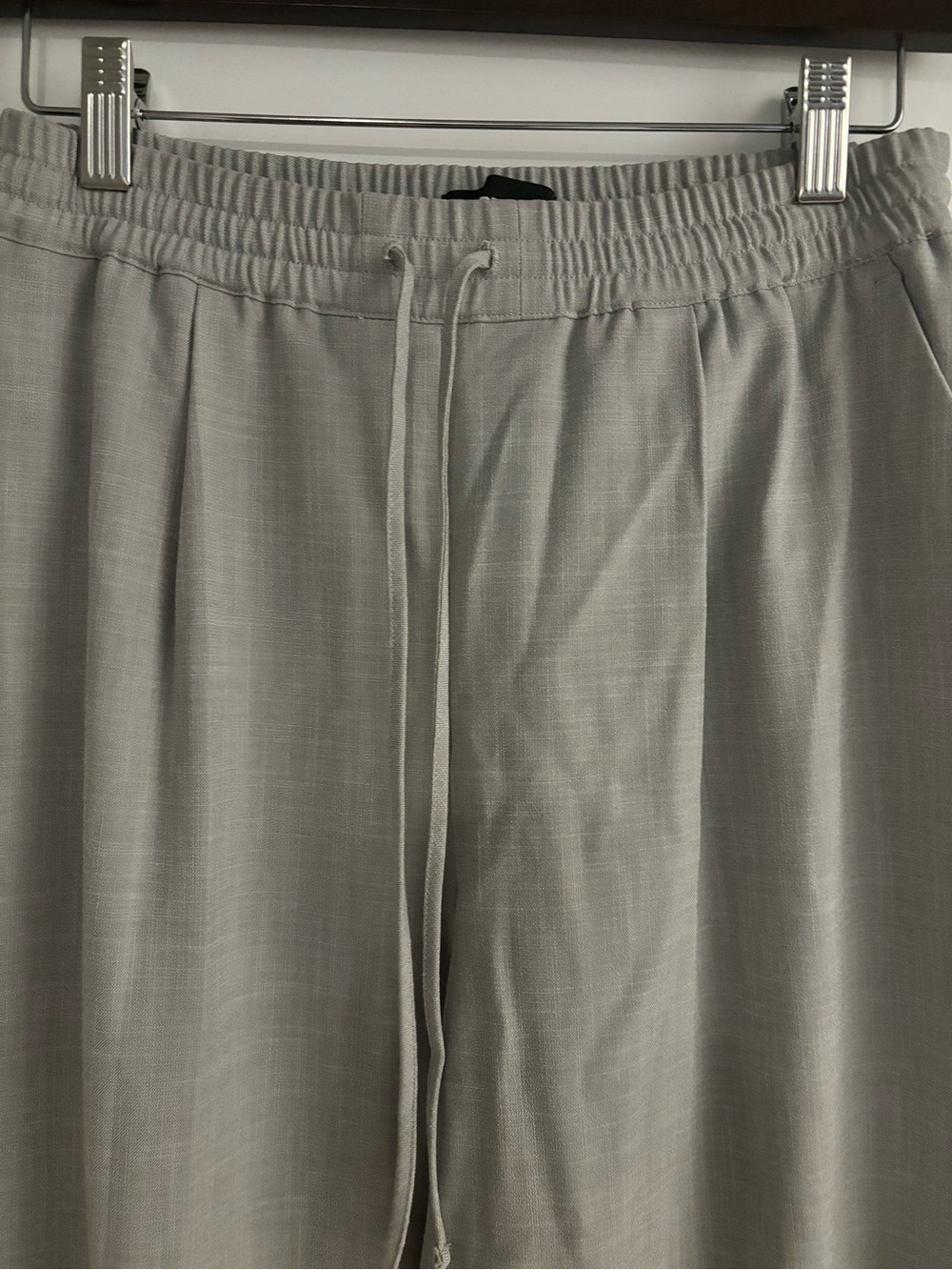 Express Light Gray Drawstring Joggers - Picture 2 of 4